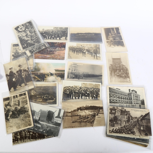 432 - 50 Vintage military postcards