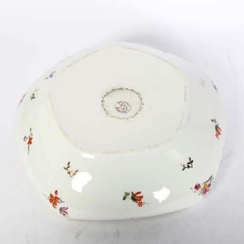 444 - LIMOGES - a hand painted floral decorated Limoges bowl, in hardwood presentation box