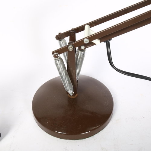 457 - ANGLEPOISE LIGHTING LTD - an anglepoise model 90 Vintage desk lamp, and a modern chrome adjustable t... 