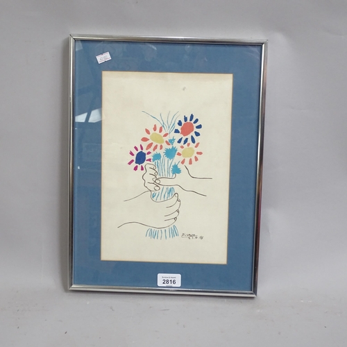 2816 - Picasso, coloured lithograph 