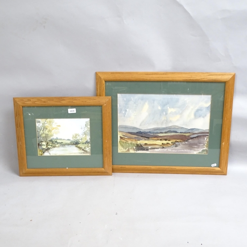 2939 - Mollie Cormick, 3 watercolours, Scottish landscapes, all framed