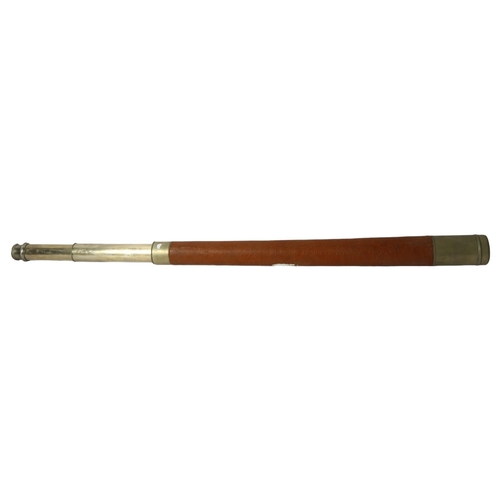 367 - L DIXEY BRIGHTON - a 2-draw telescope, overall length 110cm