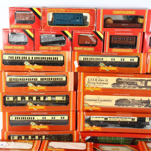 46 - HORNBY - a quantity of boxed Hornby Railways locomotives, coaches, and various goods wagons, includi... 