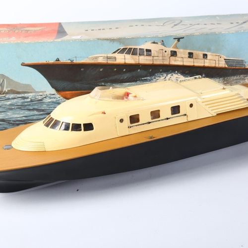 65 - VOSPER - a Vosper triple-screw express turbine yacht, 1:64 scale model, with original box