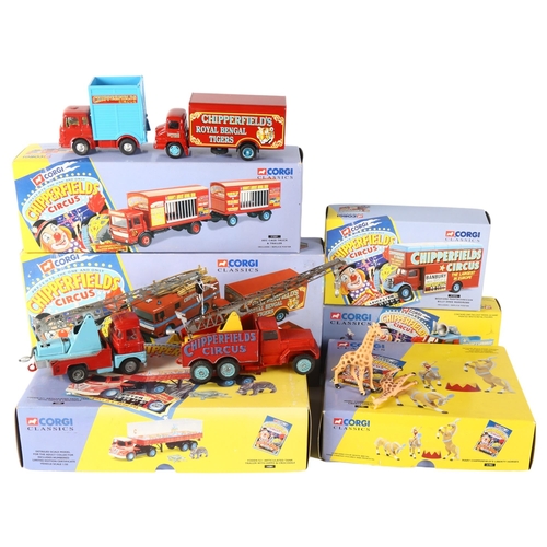 66 - CORGI CLASSICS - Chipperfields Circus, a quantity of boxed and loose diecast vehicles, including mod... 