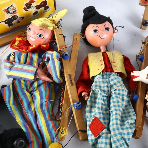 84 - PELHAM PUPPETS - a group of 4 Pelham Puppets, to include a Dutch boy, a clown, a small horse, and a ... 