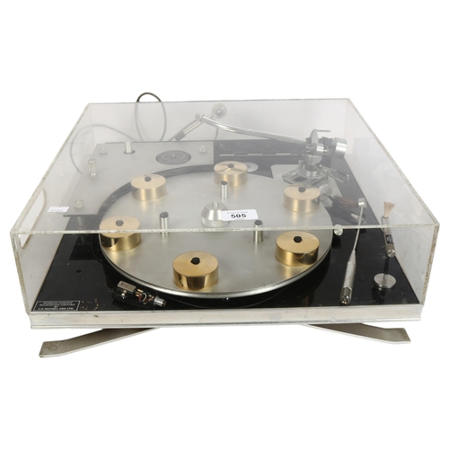 505 - J.A. MICHELL EMG. LTD - a reference hydraulic transcription turntable, model 3009, by J.A. Michell, ... 