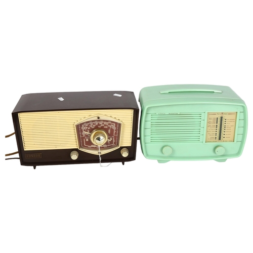 510 - A Cossor Bakelite radio, model MK40256, and a Little Maestro Pilot Radio Ltd Bakelite radio (2)