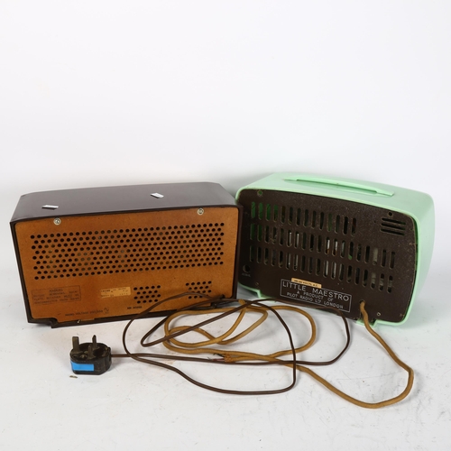 510 - A Cossor Bakelite radio, model MK40256, and a Little Maestro Pilot Radio Ltd Bakelite radio (2)