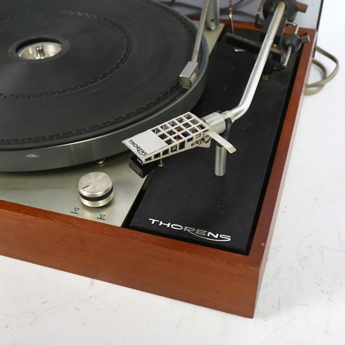 530 - A boxed Thorens TD150 MKII turntable with Sure M75 EJM MKII cartridge and boxed perspex lid