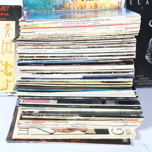 538 - A quantity of vinyl LPs, jazz-related in genre, including Thomas Jefferson, Alan Elsdon, Jacques Lou... 