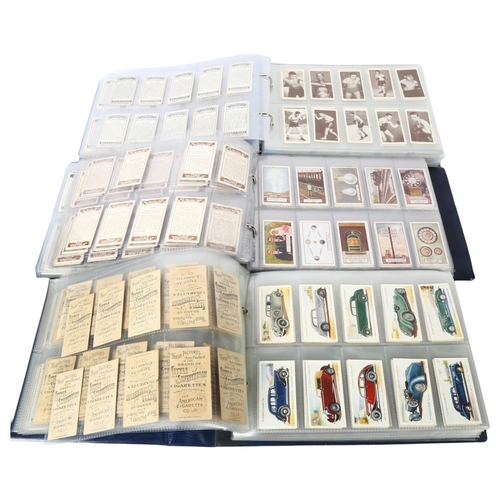 571 - 3 albums of cigarette cards, including Wills's Cigarettes Lucky Charms, Wills's Cigarettes Flowering... 