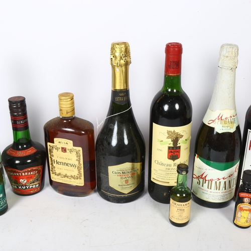 620 - A bottle of Bacardi, Pimm's, Cognac etc