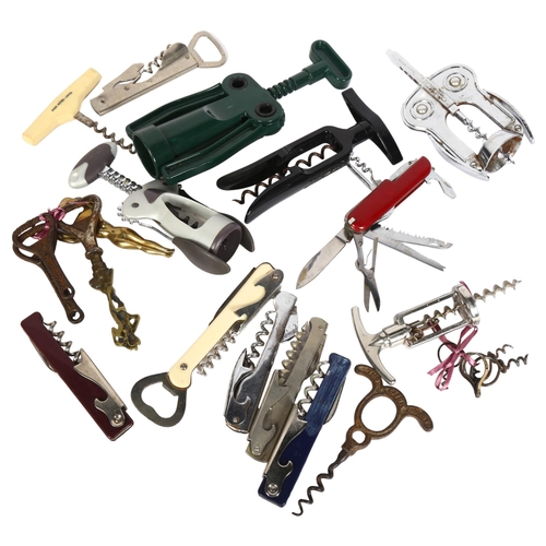 736 - Corkscrews, Swiss Army knife, bottle openers etc