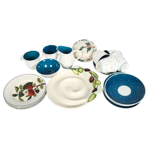 756 - Susie Cooper bone china coffee set, Villeroy & Boch pot and cover etc