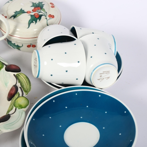 756 - Susie Cooper bone china coffee set, Villeroy & Boch pot and cover etc