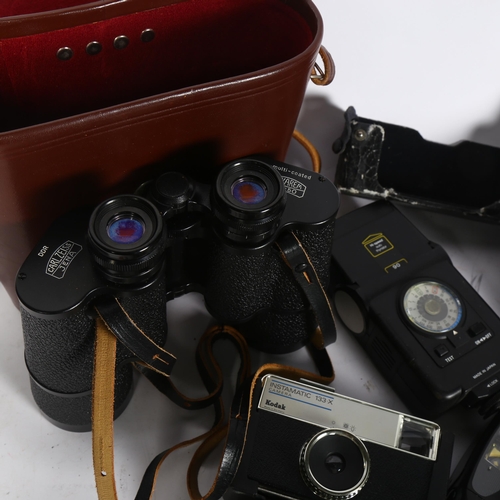 791 - Carl Zeiss Jena 10x50 binoculars, in case, Agfa leather-cased Compur Rapid camera, and 3 others