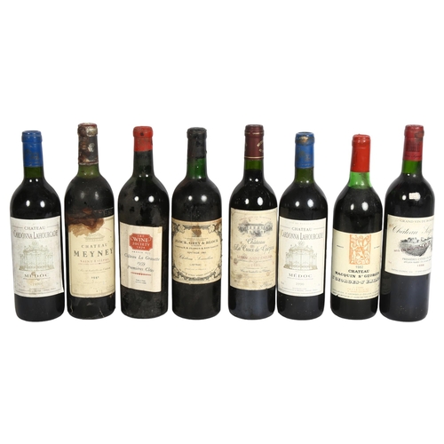 844 - 6 bottles of French red wine, 2 x 1990 Chateau Cardonna Lahourcade, Medoc, 1981 Chateau Meyney, Sain... 