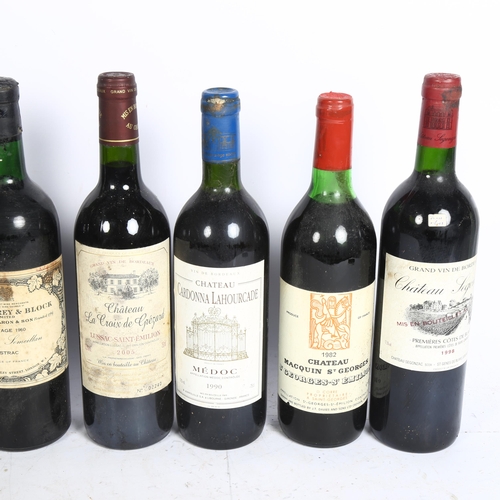 844 - 6 bottles of French red wine, 2 x 1990 Chateau Cardonna Lahourcade, Medoc, 1981 Chateau Meyney, Sain... 