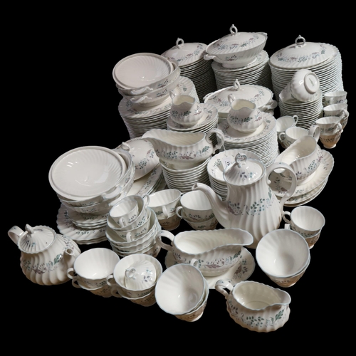 851 - Royal Doulton Glen Aluldyn pattern extensive dinner service, including 3 sauce boats and stands, 8 v... 