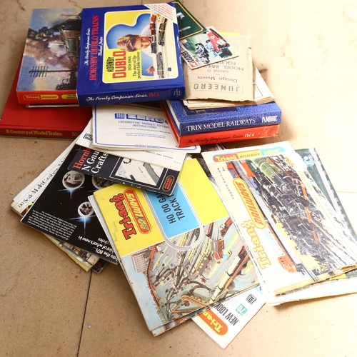 852 - Trix and Hornby model railway books, brochures etc