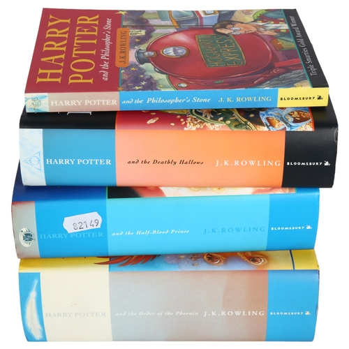 936 - 3 First Edition hardback J K Rowling Harry Potter books - Order Of The Phoenix, Half Blood Prince, a... 