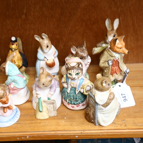 947 - A group of 13 Royal Albert and Royal Doulton Beatrix Potter figures