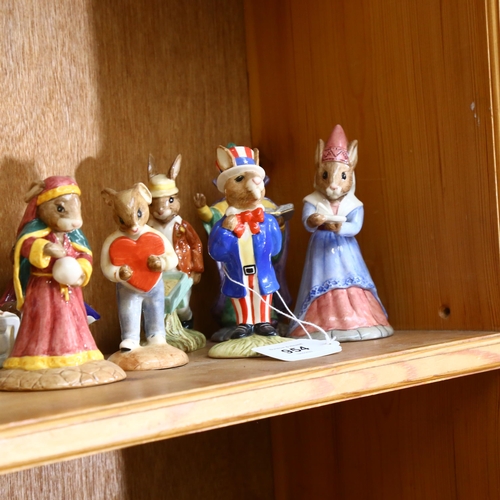 954 - 11 various Royal Doulton Bunnykins figures