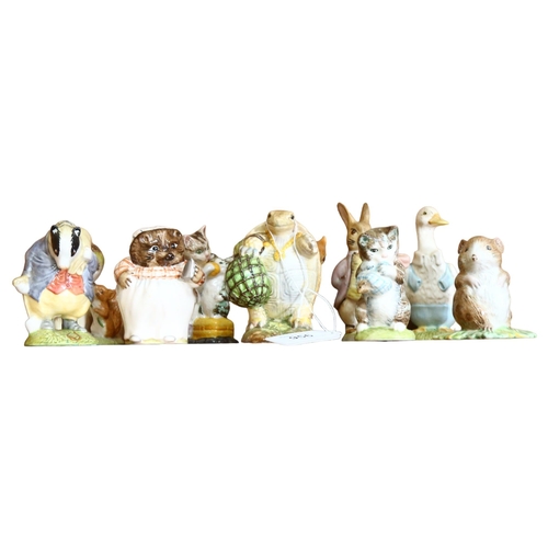 956 - A set of 10 Royal Albert Beatrix Potter figures