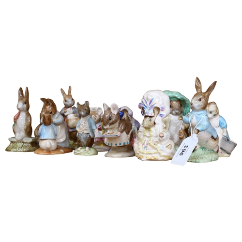 963 - 12 Royal Albert Beatrix Potter figures