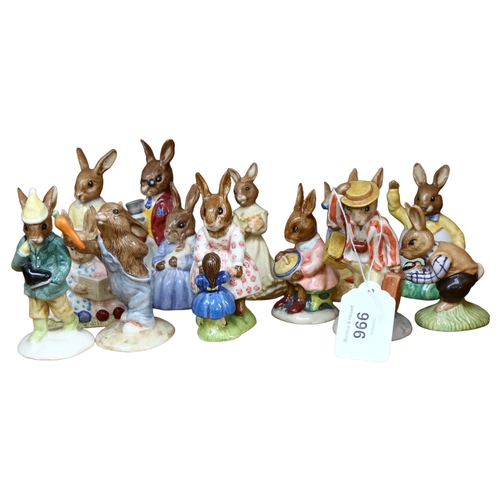 966 - 12 Royal Doulton Bunnykins figures