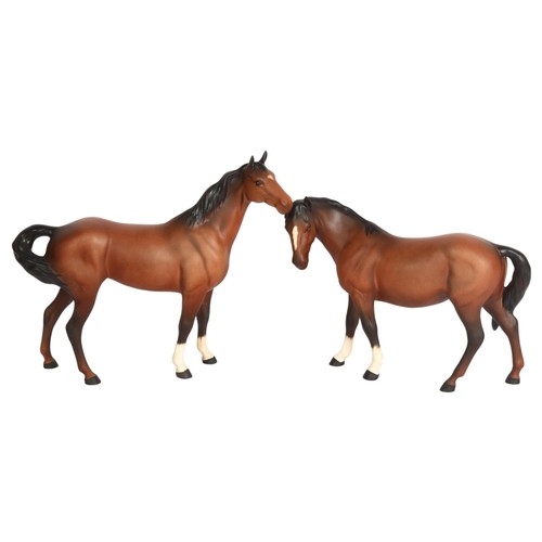 868 - 2 Royal Doulton mares