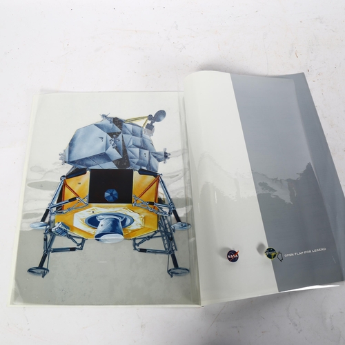 1028 - A NASA/Grumman Apollo Luna Module Transgraphic Brochure, printed in the mid-60s in Germany, 28cm x 2... 