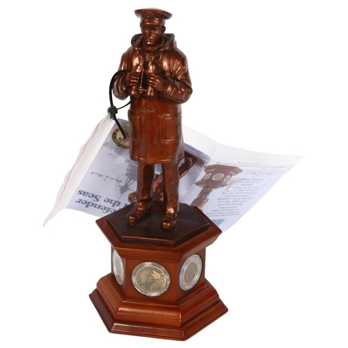 1043 - DANBURY MINT - a limited edition Defender of the Seas figure, on plinth stand, 