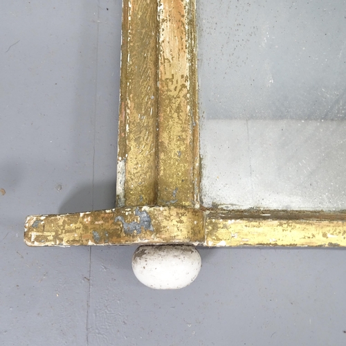 2217 - A Victorian gilt-gesso framed over-mantle mirror. 123x80cm