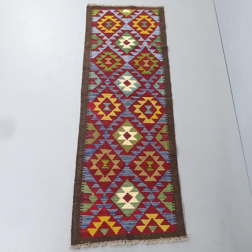 2285 - A Maimana Killim runner. 200x68cm.