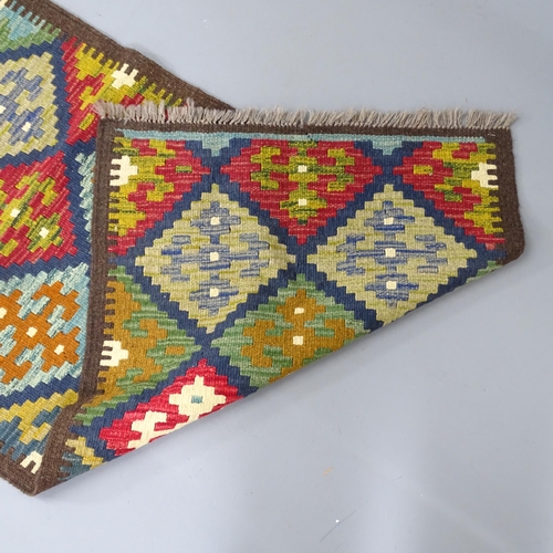 2286 - A Maimana Kilim runner. 193x67cm.