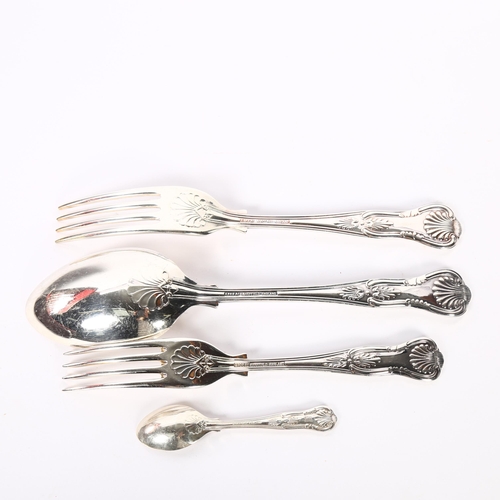 1104 - JAMES RYALS - a canteen of silver plated and stainless steel cutlery for 6 people in King's pattern