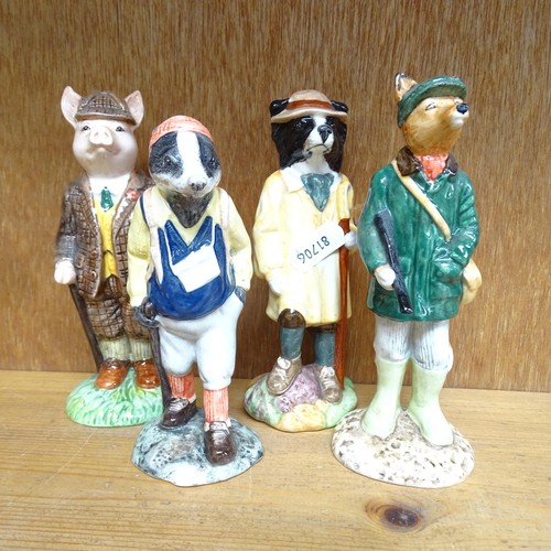 952 - A group of 4 Beswick figures, tallest huntsman fox, 14.5cm