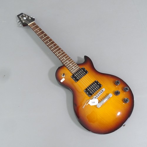 550 - An Aria 6-string electric guitar, with soft case