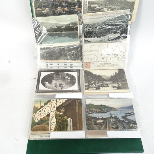 341 - A mixed postcard album, including some early 20th century and later, all views of New Zealand (New Z... 