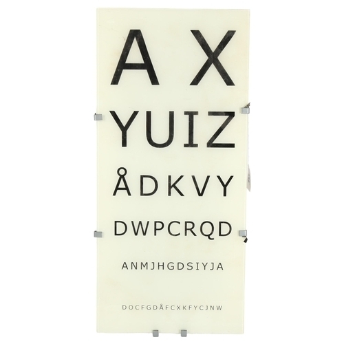 292 - An illuminating Opticians sign, 57cm x 26cm