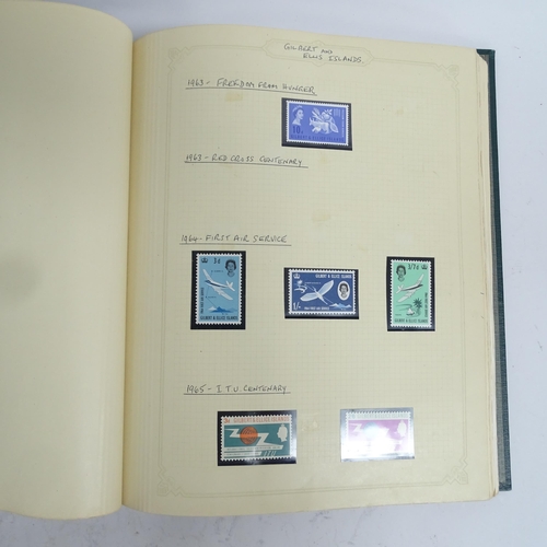 357 - 6 albums of world stamps, including Bahamas Barbados, Gambia etc