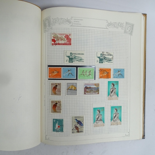 357 - 6 albums of world stamps, including Bahamas Barbados, Gambia etc