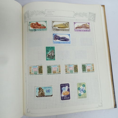 357 - 6 albums of world stamps, including Bahamas Barbados, Gambia etc