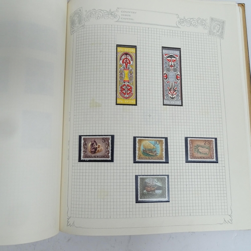 357 - 6 albums of world stamps, including Bahamas Barbados, Gambia etc