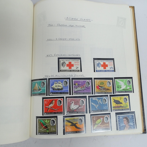 357 - 6 albums of world stamps, including Bahamas Barbados, Gambia etc