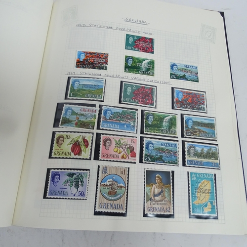 357 - 6 albums of world stamps, including Bahamas Barbados, Gambia etc