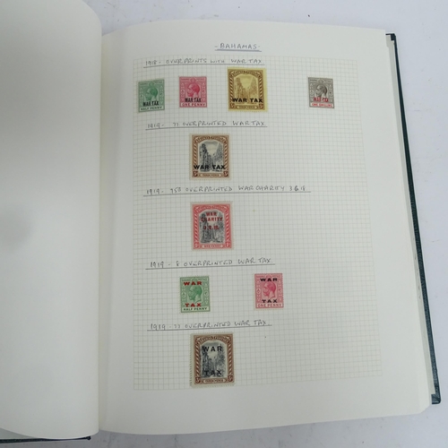 357 - 6 albums of world stamps, including Bahamas Barbados, Gambia etc