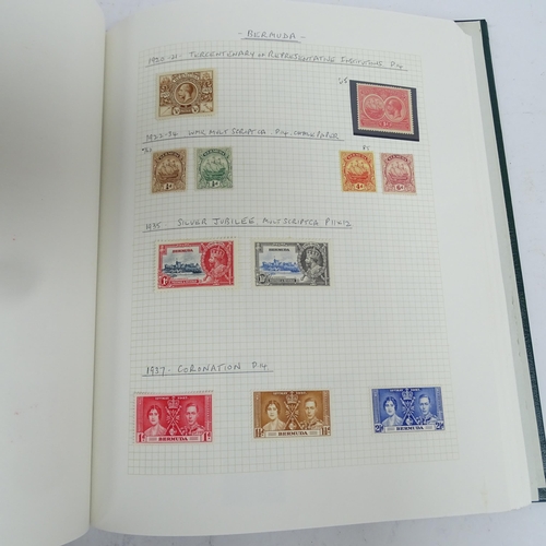 357 - 6 albums of world stamps, including Bahamas Barbados, Gambia etc